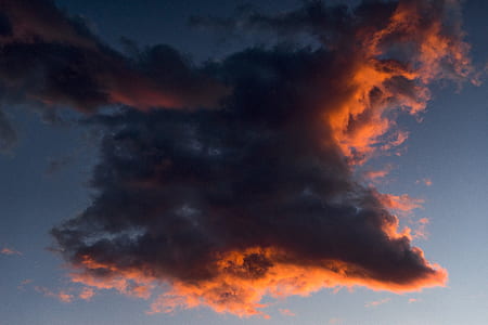 red and black clouds taken at sunset thumbnail