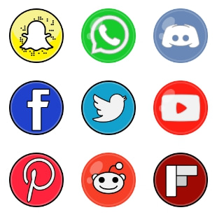 Zeshio's Social Media svg vector icon sets