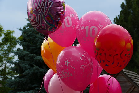 selective focus photo of assorted-color balloons thumbnail