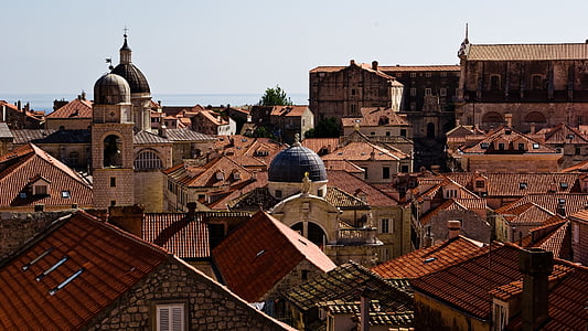 aerial photography of village thumbnail