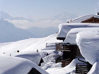 snow covered house thumbnail