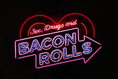 Bacon Rolls neon sign thumbnail