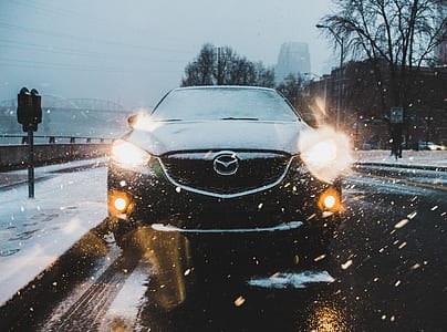 black Mazda car thumbnail