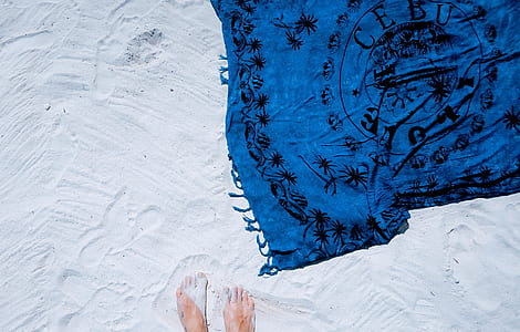 person standing on white sand thumbnail