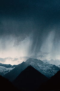 aerial view of brown and gray mountains thumbnail