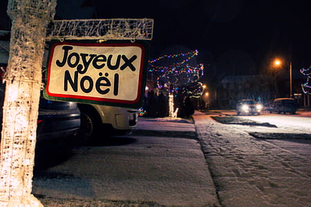 Joyeux Noel signage thumbnail