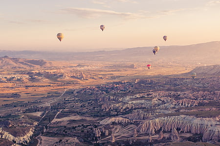 aerial photography of hot air balloons during daytime thumbnail