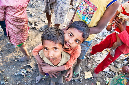 two boys looking up on camera thumbnail