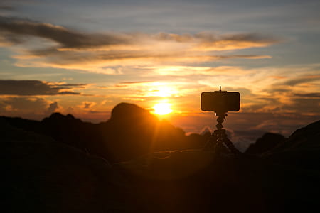 silhouette of action cam during daytime thumbnail