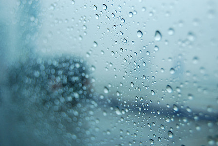 selective focus photography of water dew on glass thumbnail