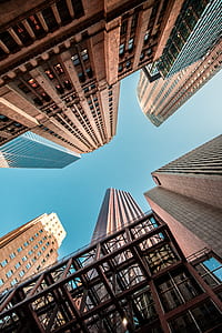low-angle photography of high-rise buildings at daytime thumbnail