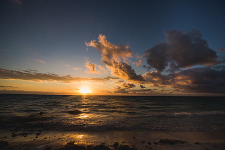 Tropical Beach Sunrise Photo thumbnail