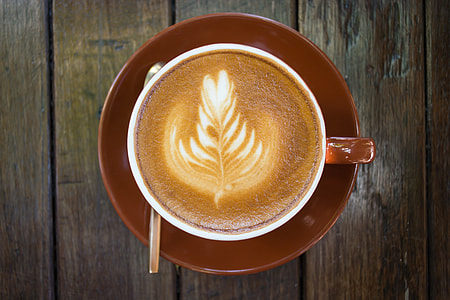 cafe latte art in top view photography thumbnail