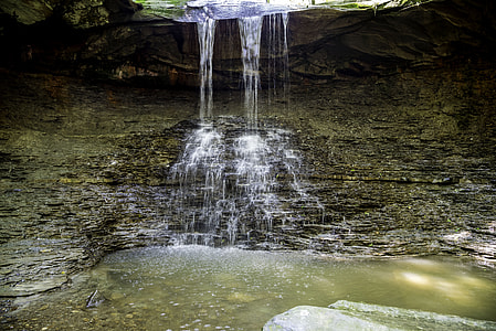 View of Blue Hen Falls in Cayuhoga Valley National Park, Ohio thumbnail