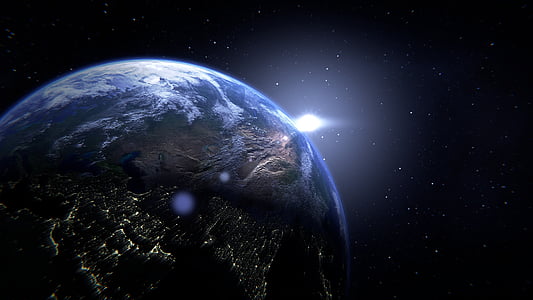 Earth satellite illustration thumbnail