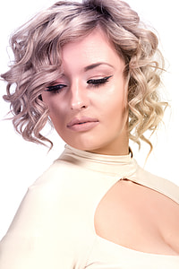 woman in keyhole-neck top thumbnail