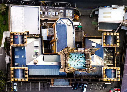 bird-eye photography of blue and brown building thumbnail