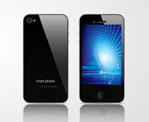 Apple iphone illustration eps, ai file