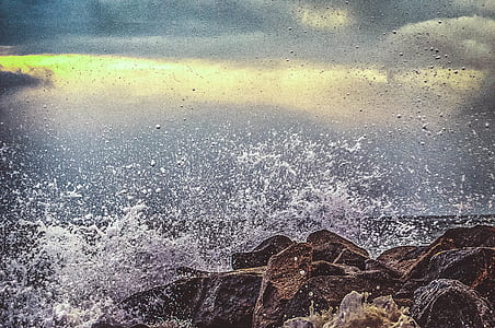Water Splashing on Seashore thumbnail