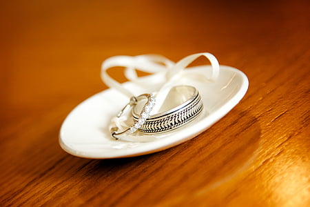 round silver-colored ring thumbnail