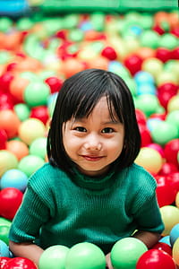 Girl Wearing Green Knit Shirt thumbnail