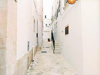 two white concrete building thumbnail