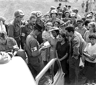US Army Medics in Orleans, France in 1944 thumbnail