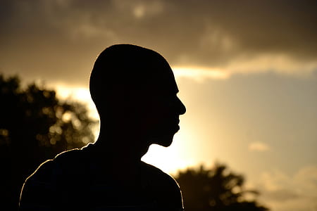 Close-up Portrait of Silhouette Man thumbnail