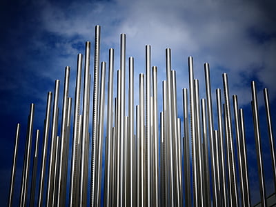 metal rod under blue sky 3D graphics thumbnail
