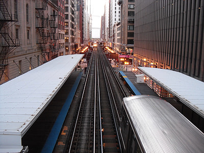 landscape photography of train and railway thumbnail