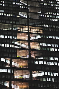 worm's-eye-view of black concrete building thumbnail