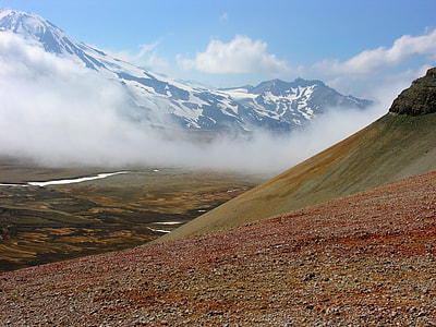 landscape photography of mountain facing the tall ice mountain thumbnail