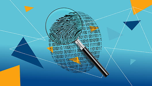 Magnifying Glass Over Digital ID Fingerprint thumbnail