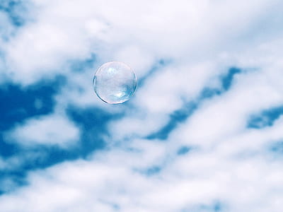flying bubble in sky thumbnail