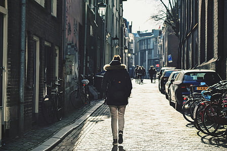 man walking on street thumbnail