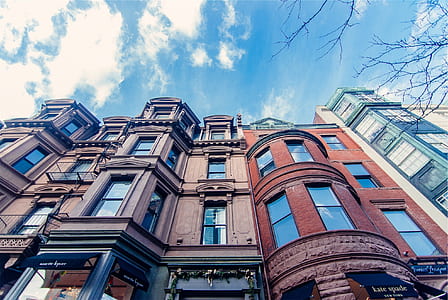 low-angle photo of buildings thumbnail