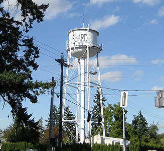 The watertower in Hubbard, Oregon thumbnail