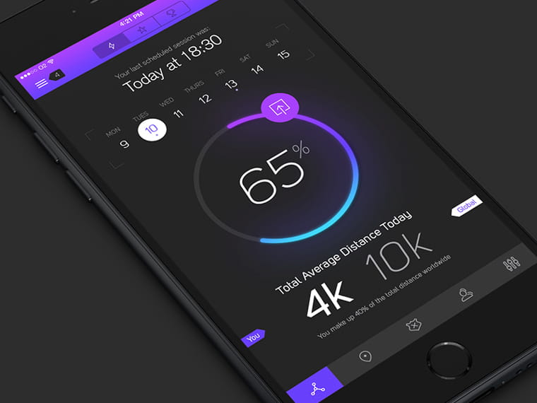 iPhone 6 Lunar UI psd file