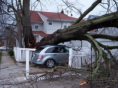gray SUV on garage thumbnail