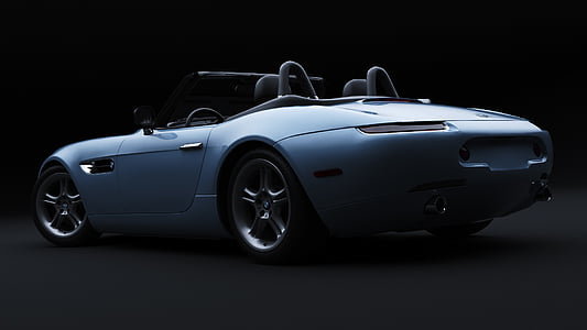 blue convertible roadster thumbnail