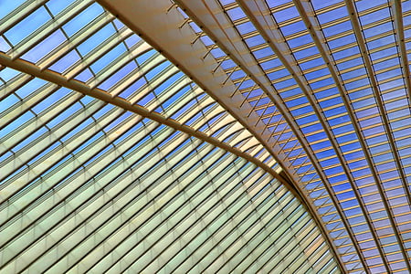 gray metal structure frame during daytime thumbnail