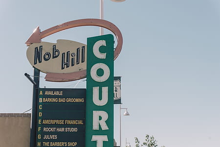 photo of Nob Hill signage during daytime thumbnail