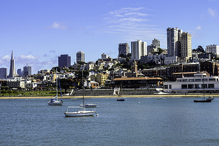 San Francisco skyline from Municipal Pier in California thumbnail