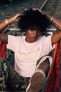 woman wearing pink shirt thumbnail