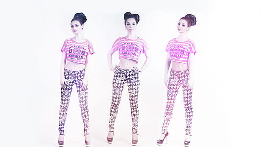woman wearing purple crop top thumbnail