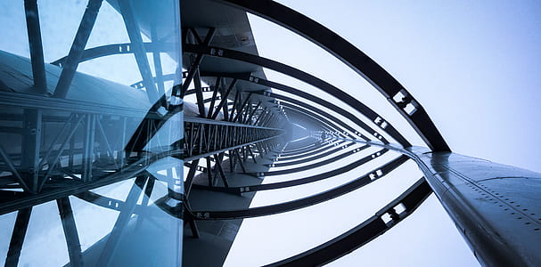 worms eyeview photography of glass building thumbnail
