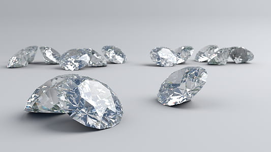 closed up photography of clear gemstones thumbnail