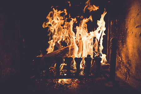 time-lapse photography of burning woods thumbnail