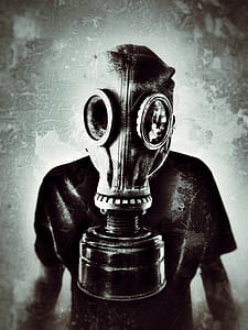 person wearing gas mask thumbnail