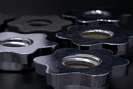 Gray Steel Floral Shaped Component thumbnail